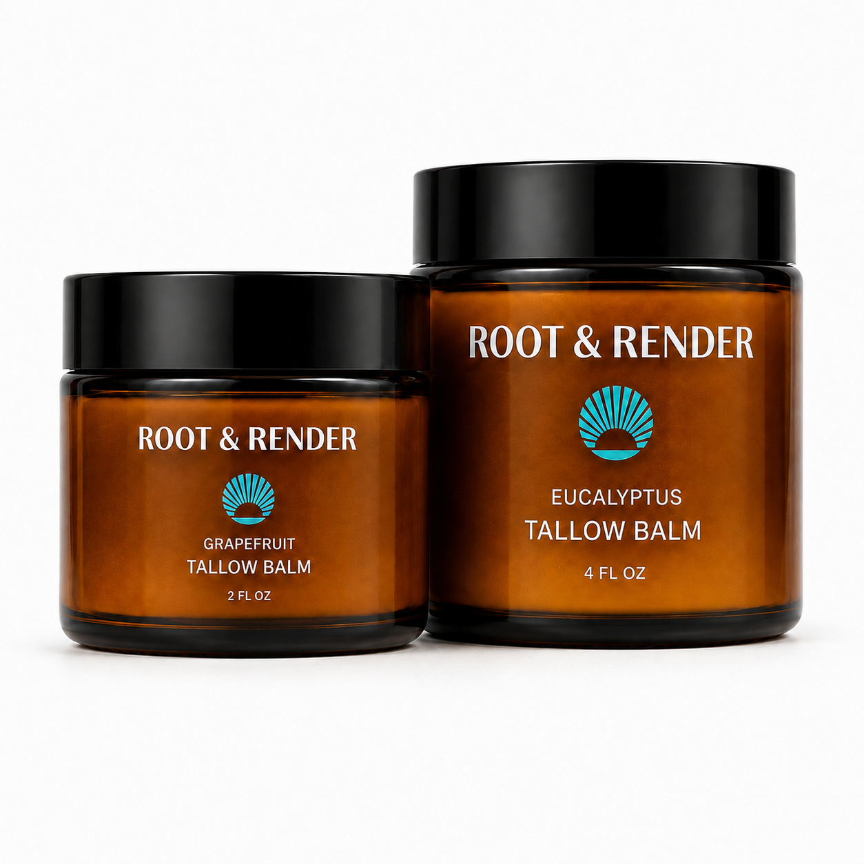 Bundle 2oz Grapefruit + 4oz Eucalyptus Tallow Balm